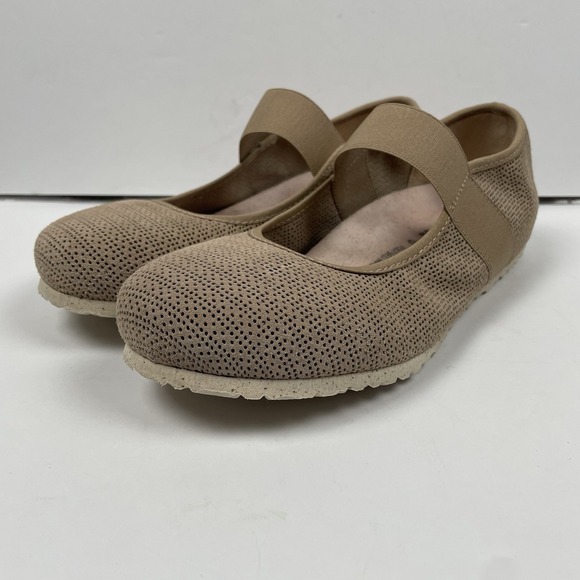 Birkenstock Tess Ballet Flat Shoes Beige CottageCore - Womens Size 8 | 39 - Picture 4 of 11